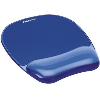Fellowes Podložka pod myš a zápästie CRYSTAL gelová modrá
