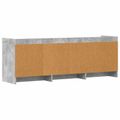 vidaXL TV skrinka 130 x 33 x 47 cm Betónovo sivá Kompozitné drevo