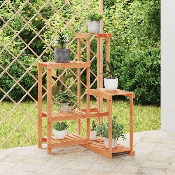 vidaXL Stojan na kvetiny 62,5x61,5x101,5 cm masívna jedľa