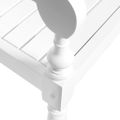 vidaXL Lavička Batavia 136 cm, mahagónový masív, biela