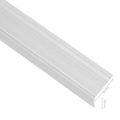 vidaXL Schodové lišty v tvare L 15 ks, hliník 90 cm, strieborné