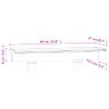 vidaXL Vodopádový prepad s RGB LED diódami akryl 60 cm