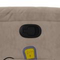 vidaXL Zdvíhacie masážne sklápacie kreslo sivohnedé mikrovlákn. látka