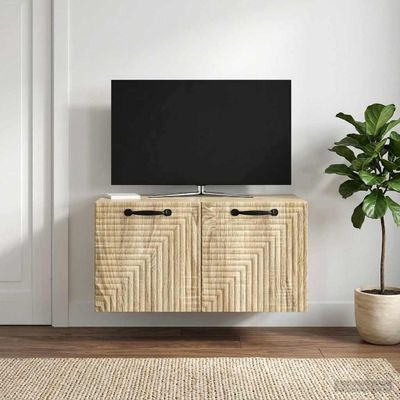 vidaXL Nástenná TV skrinka Nástenný Dub sonoma 59,5 x 41 x 30 cm