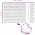 vidaXL Hexagonálny plot s stĺpom 50 x 0,8 m PVC potiahnutá oceľ Sivá