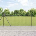 vidaXL Euro plot s betónovým podstavcom 25 x 1 m PVC potiahnutá oceľ