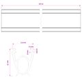 vidaXL Tesnenie garážových dverí Čierna 41 x 33 mm 3,5 m PVC