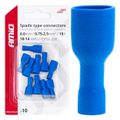 Elektrické konektory izolované – samica (násuvka) 6.6mm 0,75-2,5mm2 15A 10ks