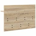 vidaXL Vešiak na stenu Nástenná montáž Sonoma dub 60 x 40 x 12 cm