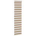 vidaXL Zebrová roleta pieskovo hnedá 55x230 cm šírka látky 50,9 cm polyester