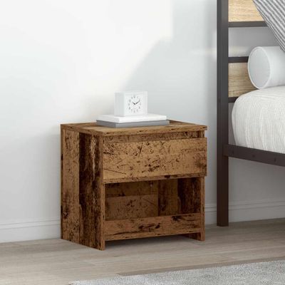 vidaXL Nočné skrinky 2 ks Old Wood 40x30x39 cm Engineered Wood