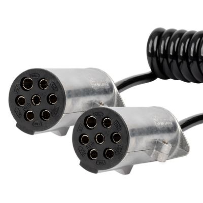 Špirálový kábel TIR 2x 7 PIN typ N 5m 24V AMIO-04379