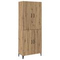 vidaXL Highboard 2 ks Remeselný dub 69,5 x 34 x 180 cm