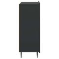 vidaXL Servírovacia skriňa Čierna 66 x 34,5 x 92 cm Kompozitné drevo