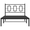vidaXL Kovový rám postele s čelom čierny 100x190 cm