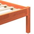 vidaXL Rám postele s čelnou doskou Včelí hnedý 205,5 x 145,5 x 100 cm