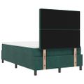 vidaXL Posteľ s pružinovým rámom Tmavozelená 190 x 120 cm Zamat