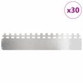 vidaXL Obrubníky trávnika 30 ks 103 x 0,05 x 22 cm Nehrdzavejúca oceľ
