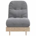 vidaXL Rozkladacia futonová pohovka s matracom 60x206x11 cm borovica