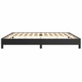 vidaXL Posteľný rám s boxspringom čierny 200x200 cm umelá koža