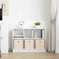 vidaXL Servírovacia skriňa Biela 88,5 x 27,5 x 63,5 cm