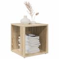 vidaXL Príručný stolík dub sonoma 33x33x34,5 cm kompozitné drevo