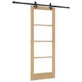vidaXL Posuvné dvere ORKDAL 78 x 202 cm Prírodná a čierna