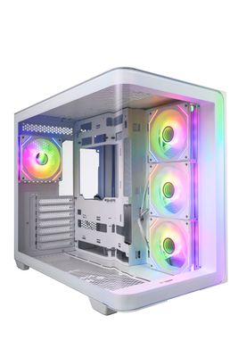 FSP M580-WP/Midi Tower/Transpar./Biela