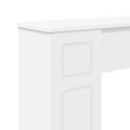 vidaXL Rám krbu Biela 100 x 20 x 100 cm Kompozitné drevo