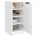 vidaXL Botník biely 30x35x70 cm spracované drevo