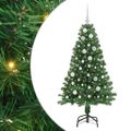 vidaXL Umelý vianočný stromček Zelená 150 cm PVC a Oceľ a Plast