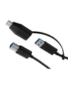 RAIDSONIC Prepojovací kábel z USB 3.2 Type-C + A
