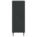vidaXL Servírovacia skriňa Čierna 33 x 34,5 x 89,5 cm Kompozitné drevo