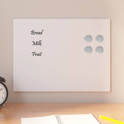 vidaXL Nástenná magnetická tabuľa biela 40x30 cm tvrdené sklo