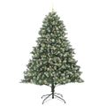 vidaXL Umelý vianočný stromček Zelená 240 cm PVC, plast a oceľ