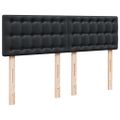 vidaXL Boxspring posteľ s matracom čierna 160x200 cm umelá koža
