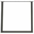 vidaXL Nohy k jedálenskému stolu v tvare U, 2 ks, antracitové, 70 x (72-73) cm, oceľ