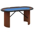 vidaXL Pokrový stôl pre 10 hráčov modrý 160x80x75 cm