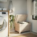 vidaXL Úložný box s vekom RANA 80x49x54 cm borovicový masív