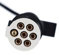 Propojovací spirálový kábel 7pin typ S TRAILER CABLE 10, plastová zástrčka, 24V, 3,5m SIXTOL