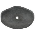 vidaXL Umývadlo, riečny kameň, oválne 60-70 cm