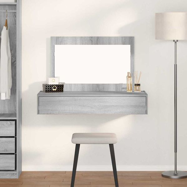 vidaXL Toaletný stolík Sivá 100 x 40 x 70 cm Kompozitné drevo