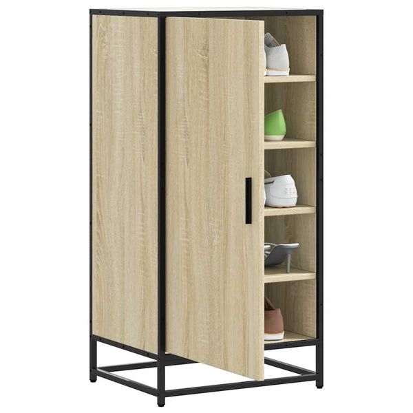 vidaXL Regál na topánky dub sonoma 48x38x97,5 cm spracované drevo