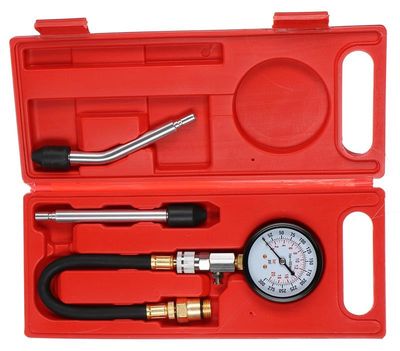 Sada na testovanie komprese benzínových motorov MECHANIC ENGINE TESTER 4, 0-20 bar, 4 ks SIXTOL