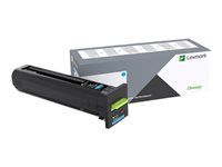 Azúrová - originálna - kazeta s farbivom - pre Lexmark CS827de, CX827de