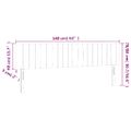 vidaXL Čelo postele s LED tmavomodré 160x5x78/88 cm zamat