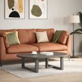 vidaXL Nohy konferenčného stolíka v tvare T, 2 ks, antracitové, 70x25x(30-31) cm, oceľ
