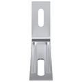 vidaXL Protišmykový držiak 1268 Strieborná 74,5 x 15 x 32 mm Železo