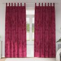 vidaXL Sametové závesy 2 ks vínovo červená 245 x 140 cm Zamat