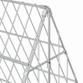 vidaXL Klietka pre králiky Strieborná 215 x 100 x 85 cm